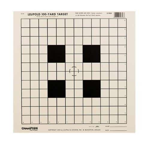Champion NRA Target Sight-in Rifle Scope 100yd 12pk