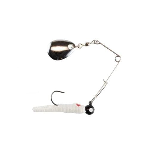 Beetle Spin 1/4oz White/Red Dot