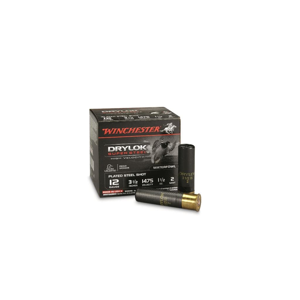 Winchester Dry Lok 12ga Steel 3″ #2 1 3/8oz