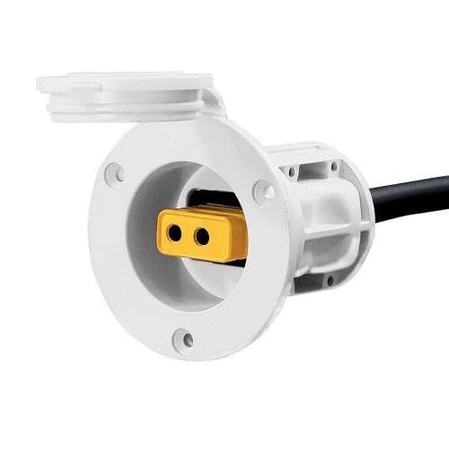 Cannon Flush Mount Power Port White