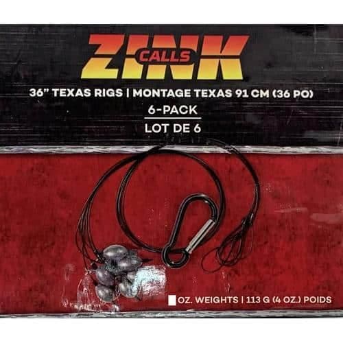 Zink 36″ Texas Rig 6oz