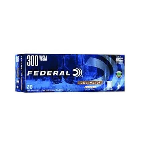 Federal Power Shok 300wsm 180gr SP