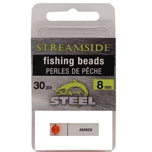 Streamside Fishing Beads 8mm Amber n/a
