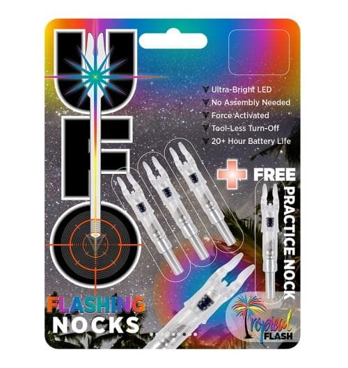 UFO Lighted Nocks Tropical Flash .244 3+1 BP