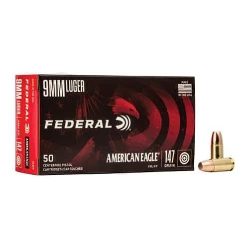 Federal American Eagle 9mm Luger 147gr FMJ